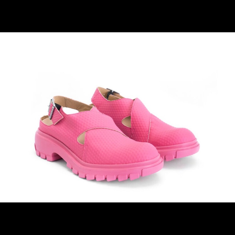Pink John Fluevog Sunday Slingback Sandal